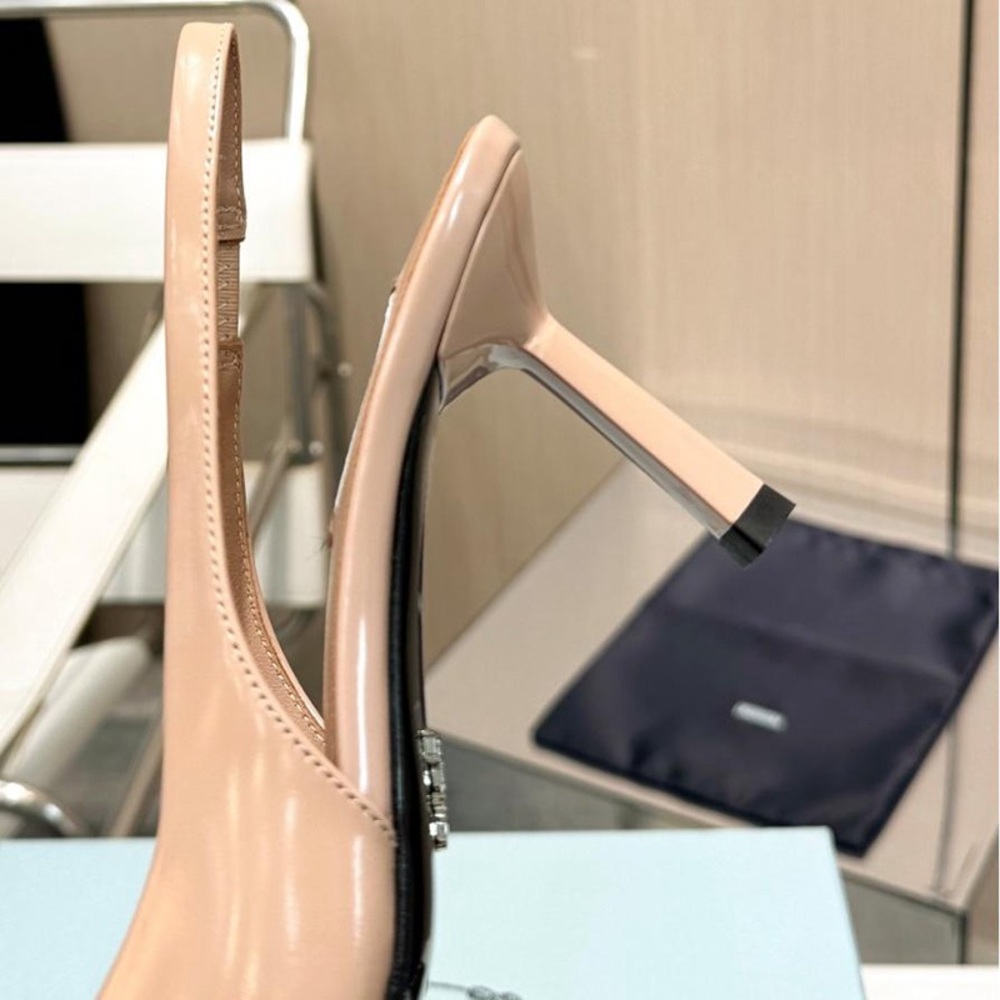 Prada Nude Pink Women's High Heels - Picture 8 of 8